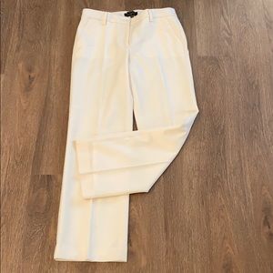 Talbots Windsor pant white cream Italian flannel
